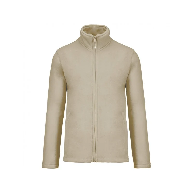 Veste Passe-Couloir Micropolaire Homme Beige - KARIBAN