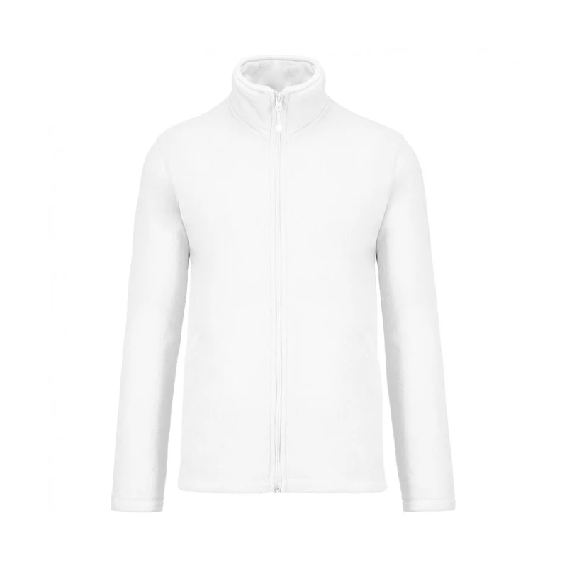 Veste Passe-Couloir Micropolaire Homme Blanc - KARIBAN