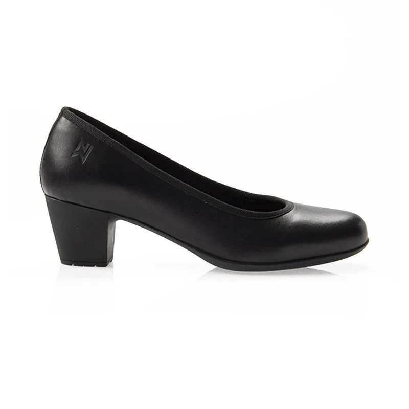 Escarpin de Service Femme en Cuir Candice Noir - NORDWAYS