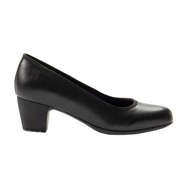Escarpin de Service Femme Sandy Microfibre Noir - NORDWAYS