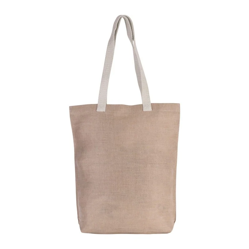 Sac de Shopping en Jute et Coton - KIMOOD