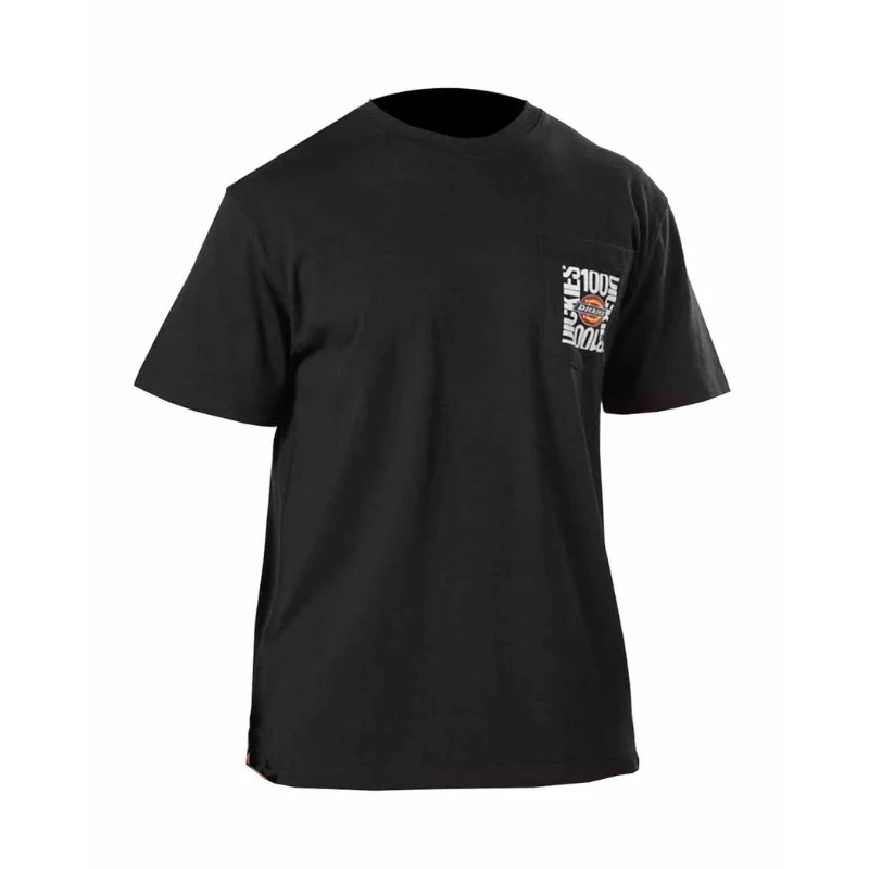 T-Shirt de Travail Col Rond 100ème Anniversaire Noir - DICKIES