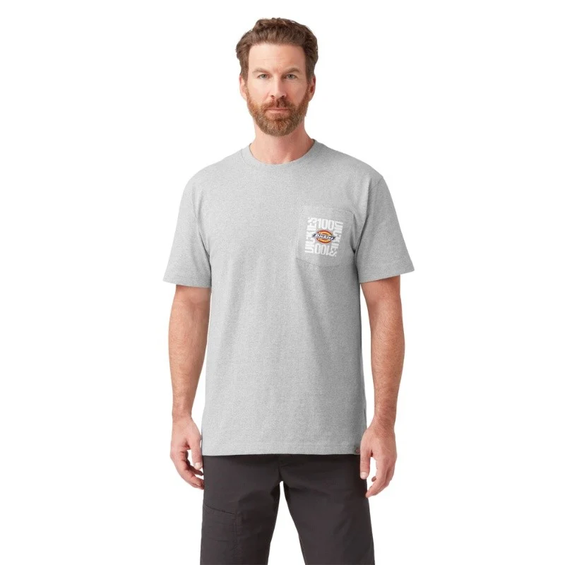 T-Shirt de Travail Homme Col Rond 100e Anniversaire Gris - DICKIES