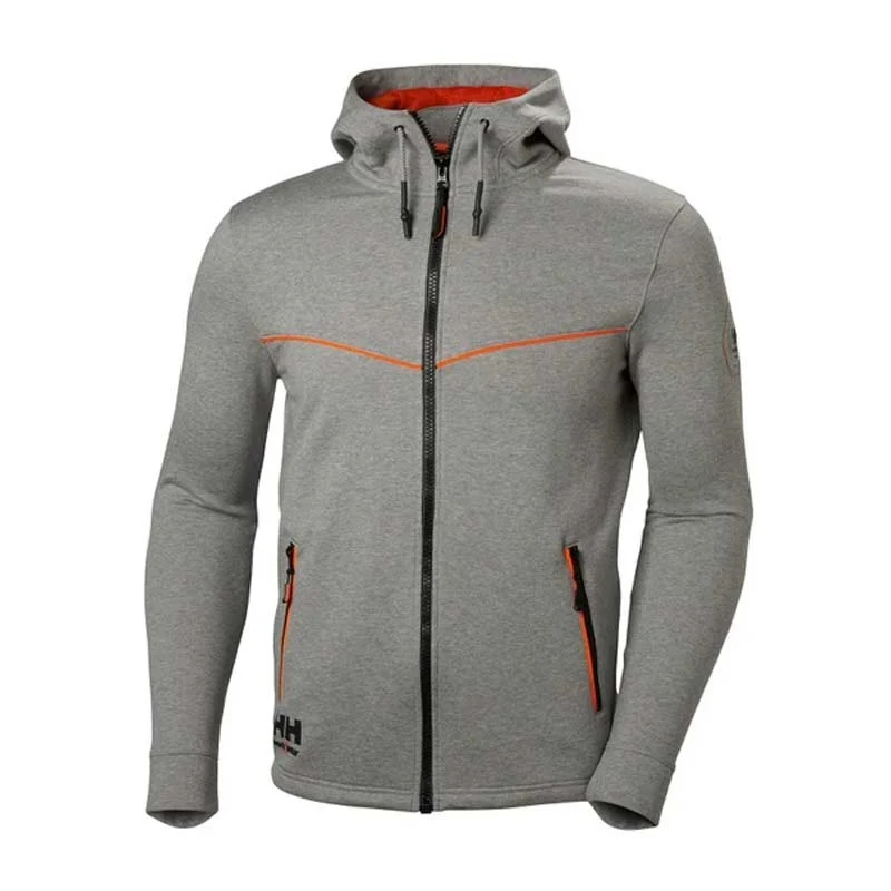 Hoodie Zippé à Capuche Homme Chelsea Evolution Gris - HELLY HANSEN