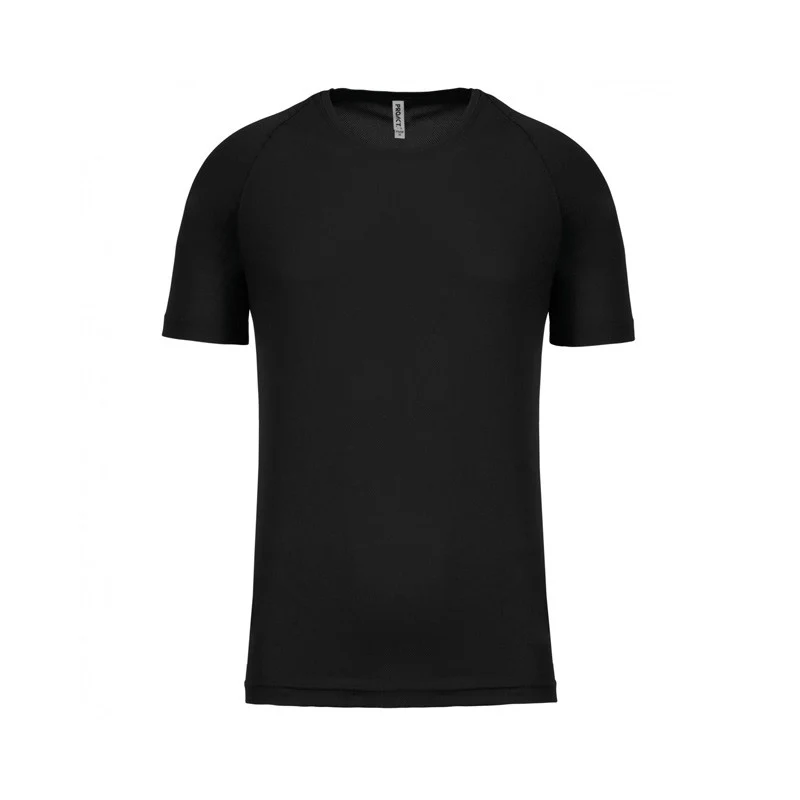 Tee-Shirt Homme Respirant Anti-Transpiration Manches Courtes Noir - PROACT