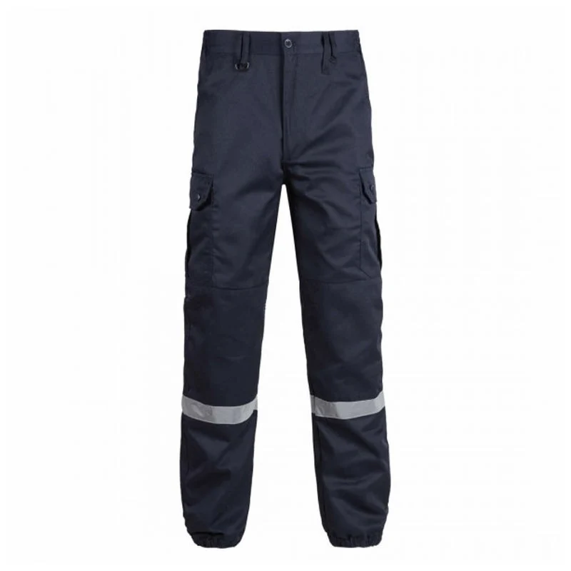 Pantalon Agent de Sécurité Incendie Bandes Réfléchissantes Bleu Marine - TEWI