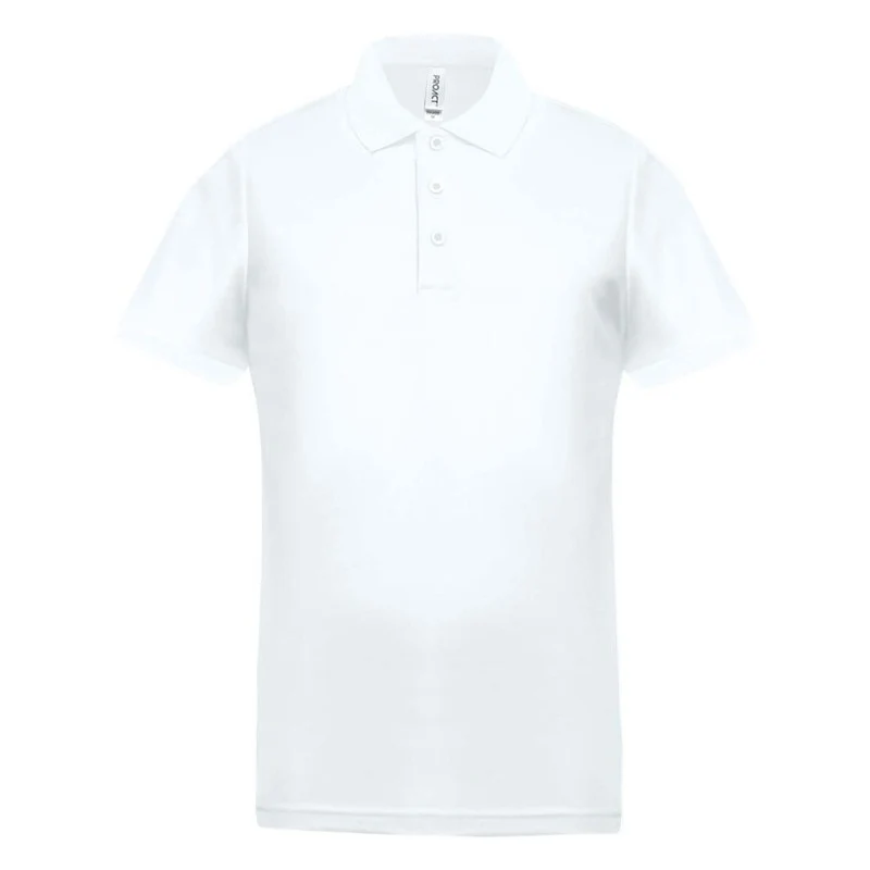 Polo de Travail Homme Blanc Manches Courtes - PROACT