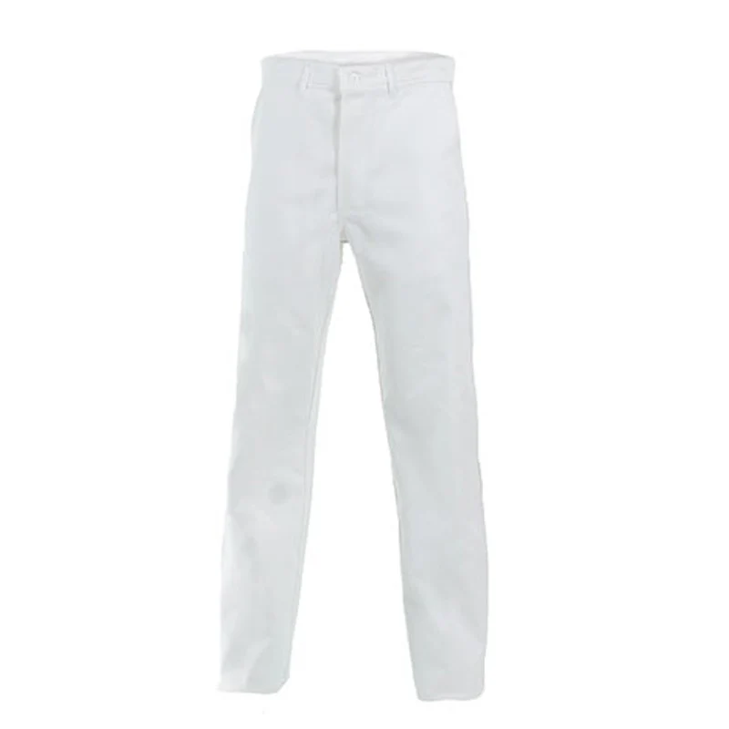 Pantalon de Travail Homme Essentiel 100% Coton Blanc - CEPOVETT