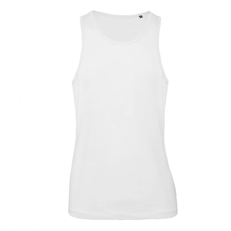 Débardeur de Travail Homme Blanc Bio Col Rond - Kariban