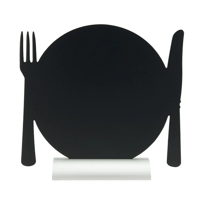 Ardoise de Table Forme Assiette avec Socle - MATFER