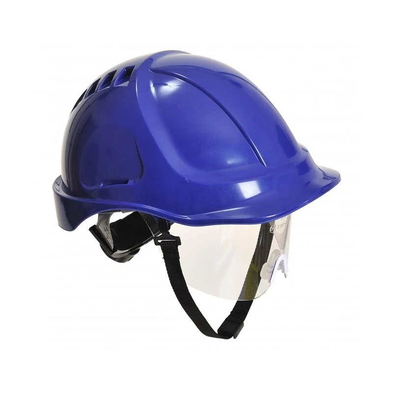 Casque de Protection à Visière Endurance Plus Visor Bleu - PORTWEST
