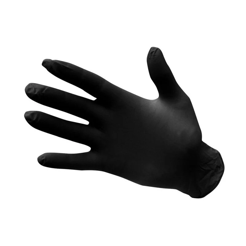 Pack de 100 Gants Jetables Nitrile Usage Unique Noir - PORTWEST
