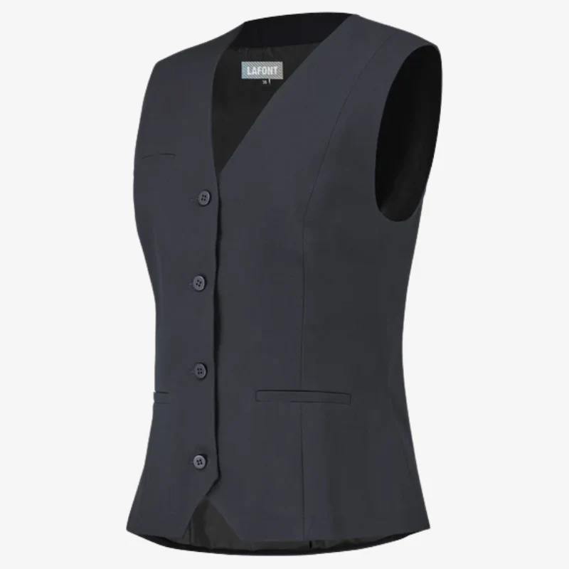 Gilet de Travail Femme Americano Bleu Marine - LAFONT SERVICE