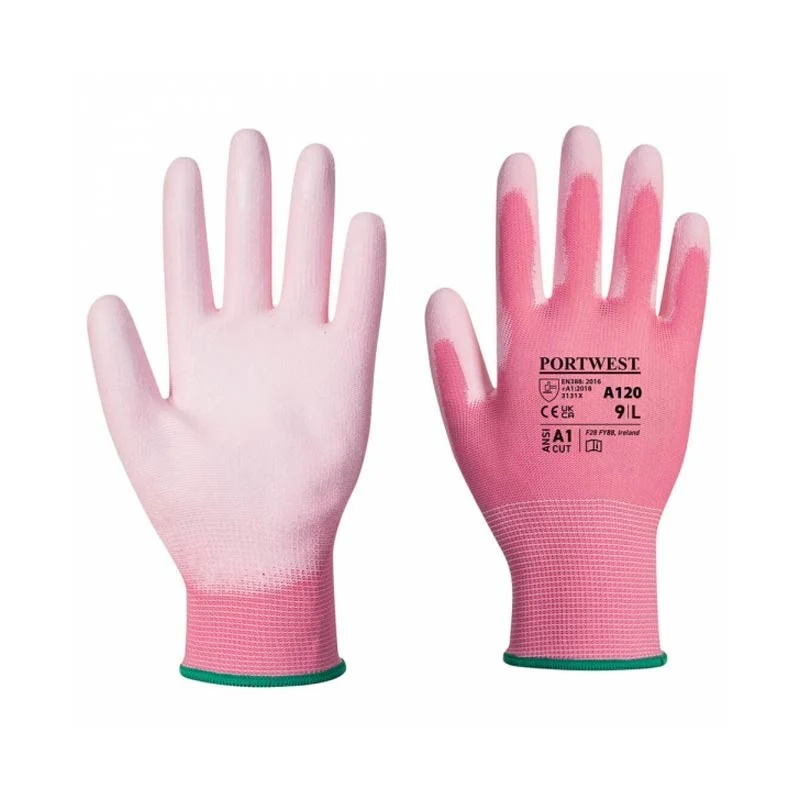 Gant de Protection Nylon Enduit Rose - PORTWEST