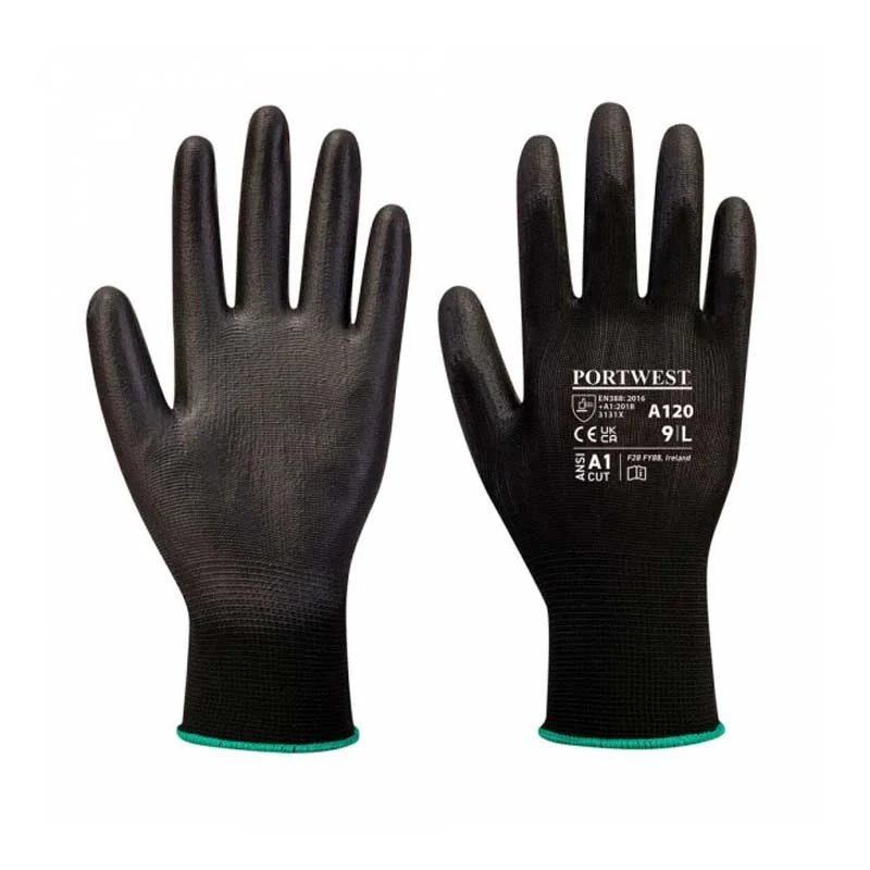 Gant de Protection Nylon Enduit Noir - PORTWEST
