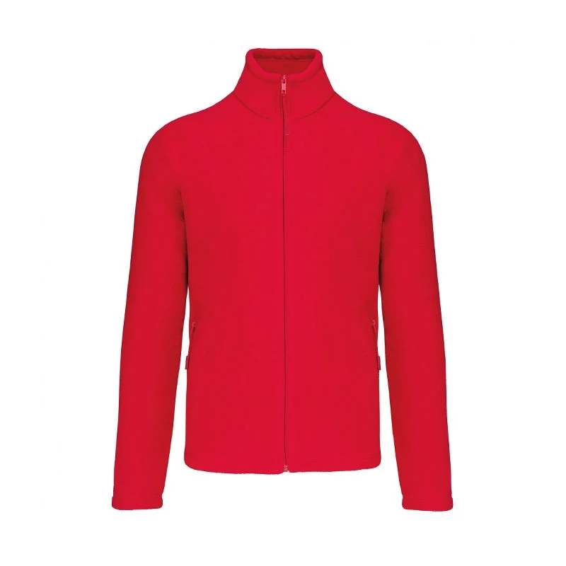 Veste Micropolaire Homme Rouge - KARIBAN