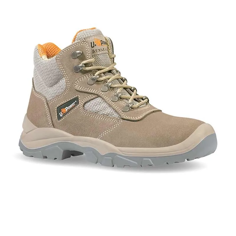 Chaussures de Sécurité Montantes Robustes Respirantes S1P SRC Desert - UPOWER