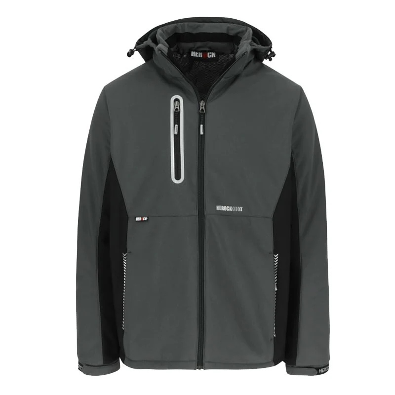 Veste de Travail Homme Softshell Doublée Micro-Polaire Taris Kaki - HEROCK