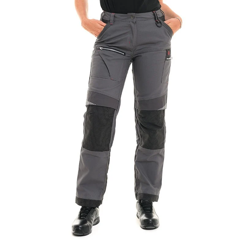 Pantalon de Travail Femme Chain Acier et Charcoal - LAFONT
