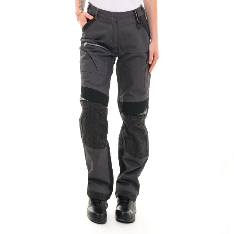 Pantalon de Travail Femme Chain Charcoal et Noir - LAFONT