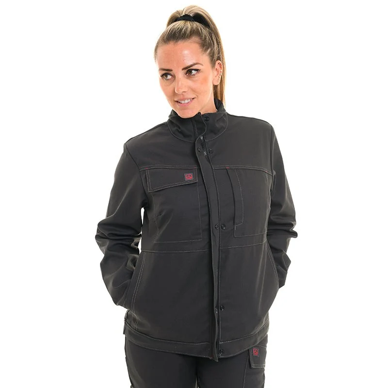 Veste de Travail Femme Citrine Gris Charcoal - ADOLPHE LAFONT