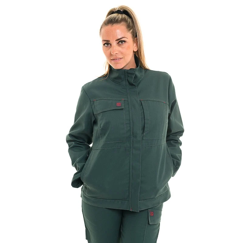 Veste de Travail Femme Citrine Vert Bouteille - ADOLPHE LAFONT