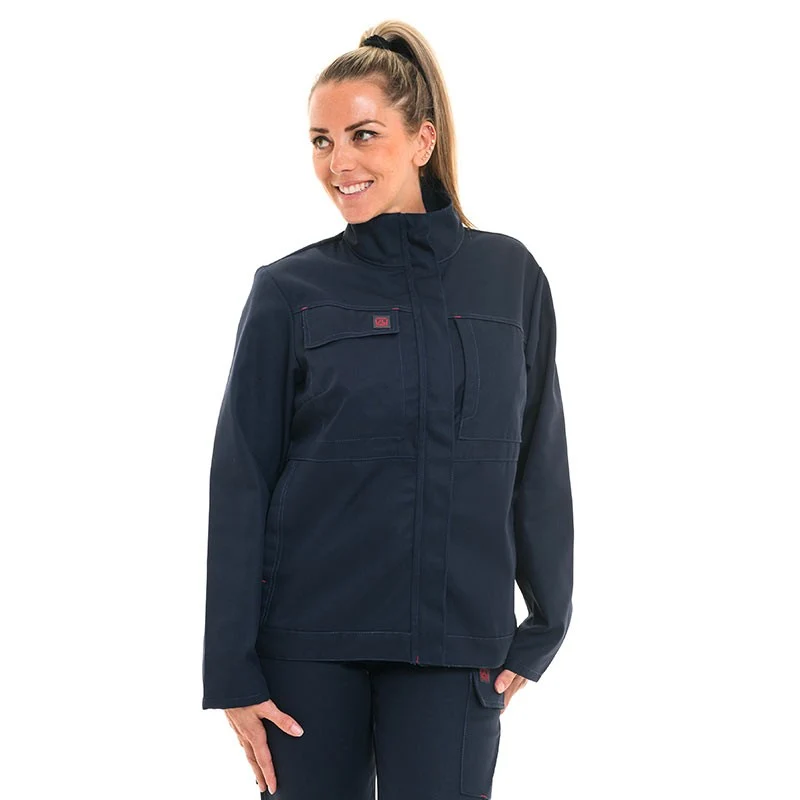 Veste de Travail Femme Citrine Bleu Marine - ADOLPHE LAFONT