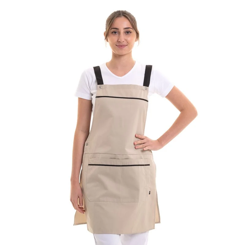 Chasuble de Cuisine Ezac Noir et Rouge - ROBUR