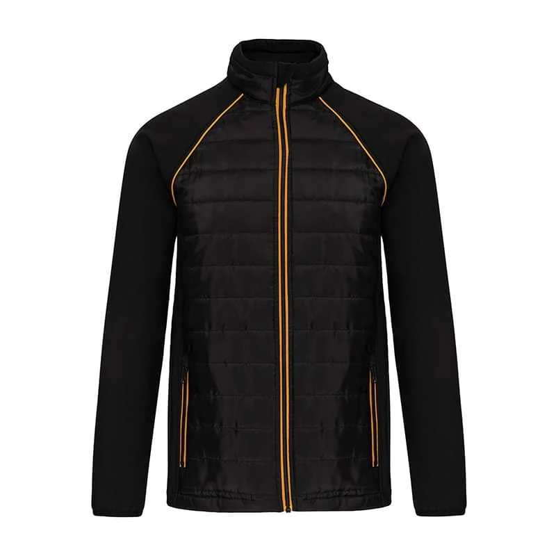 Veste de Travail Homme Softshell Liseré Jaune - KARIBAN
