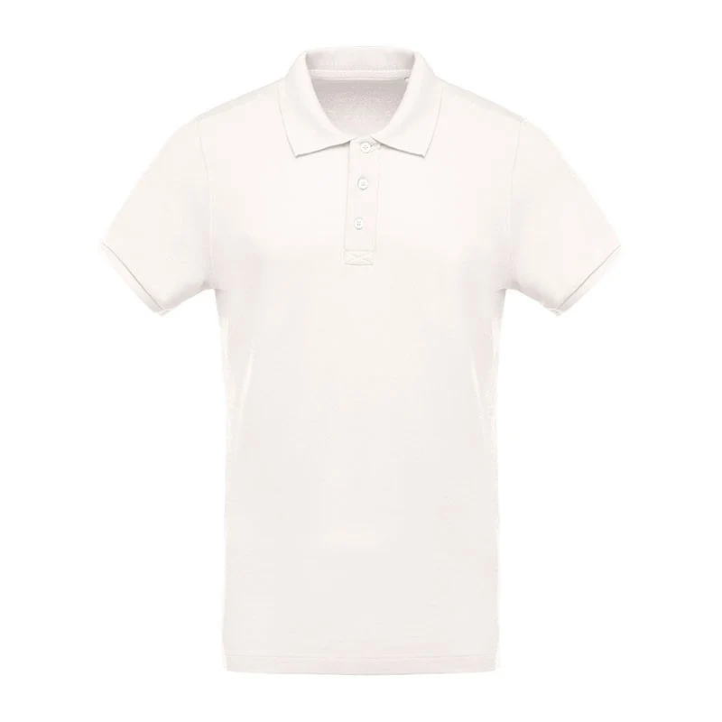 Polo de Travail Piqué Homme Bio Manches Courtes Beige - KARIBAN