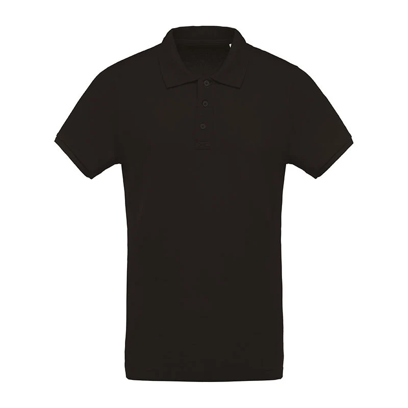 Polo de Travail Piqué Homme Bio Manches Courtes Noir - KARIBAN