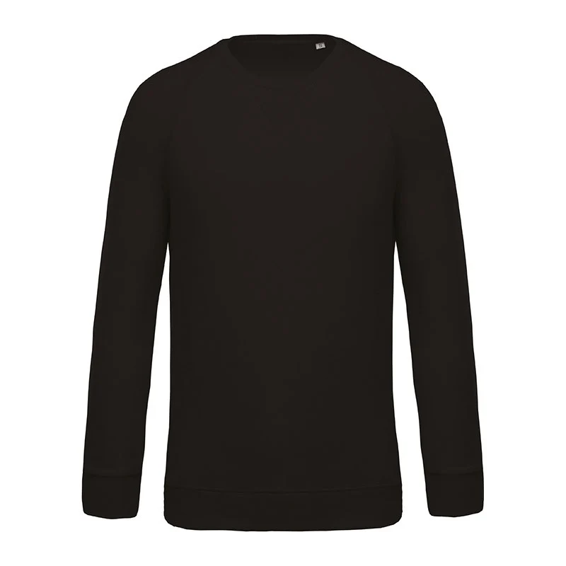 Sweat-Shirt Homme Bio Col Rond Noir - KARIBAN