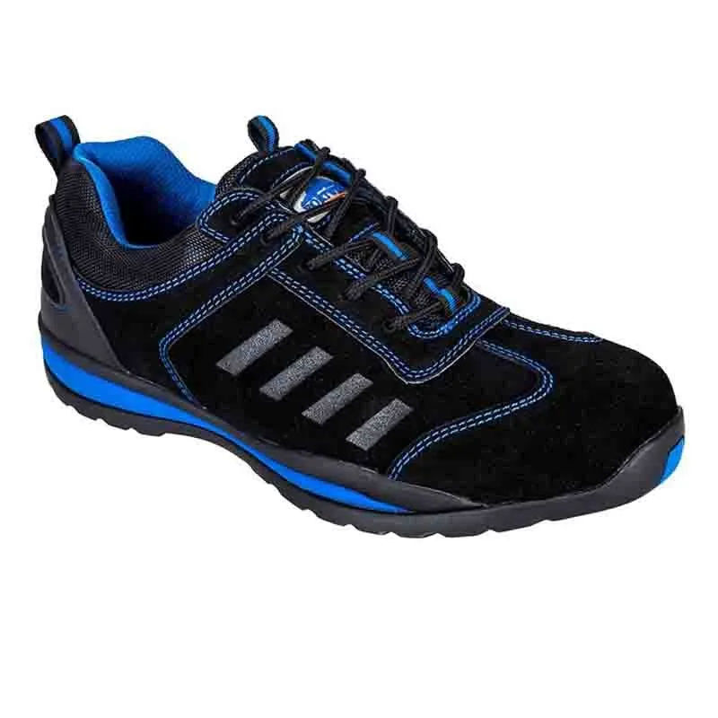 Baskets de Sécurité Steelite Lusum Safety Trainer Noir et Bleu S1P - PORTWEST