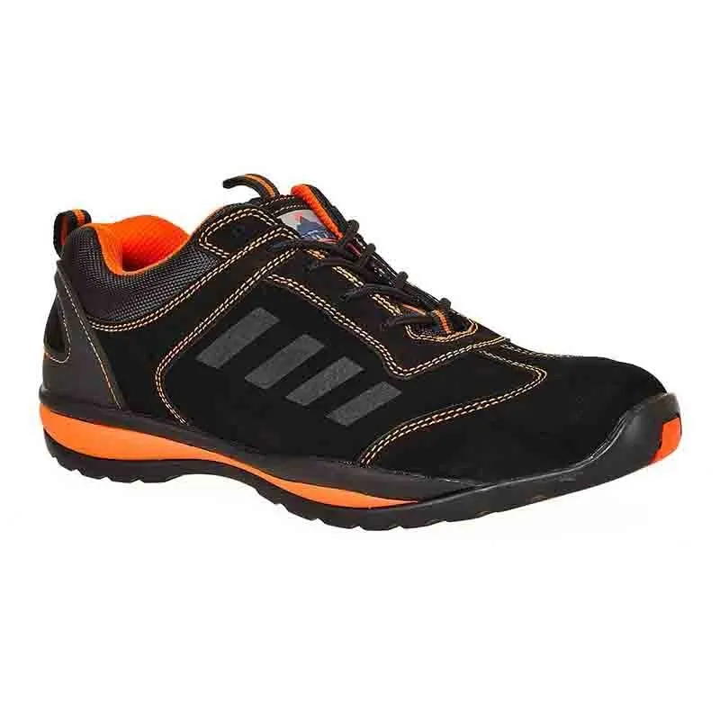 Baskets de Sécurité Steelite Lusum Safety Trainer Noir et Orange S1P - PORTWEST