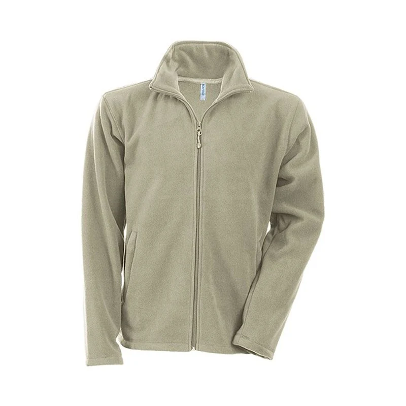 Veste de Travail Homme Micropolaire Zippée Beige - KARIBAN