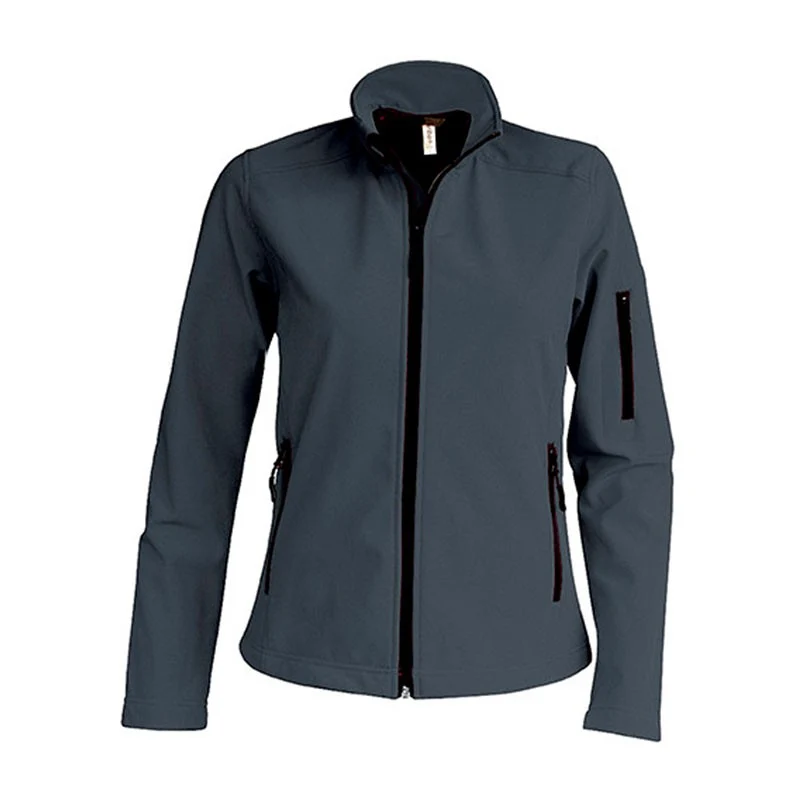 Veste de Travail Femme Softshell Gris Foncé - KARIBAN
