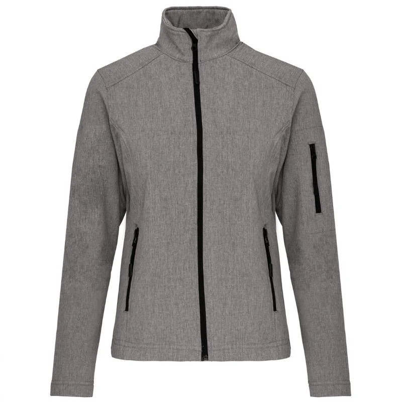Veste de Travail Femme Softshell Gris - KARIBAN