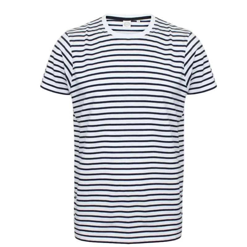 Tee-Shirt de Travail Manches Courtes Marinière - TOPTEX
