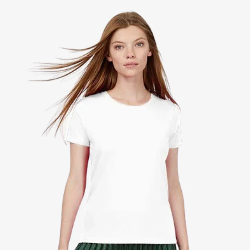 Tee-shirt de Travail Femme 100% Coton Blanc - TOPTEX