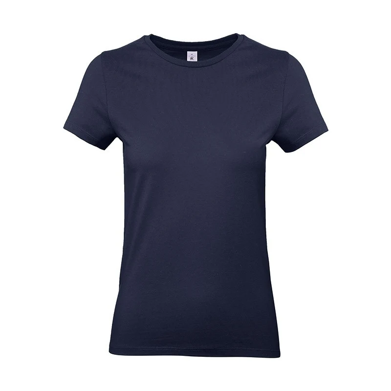 Tee-shirt de Travail Femme 100% Coton Bleu Marine - TOPTEX