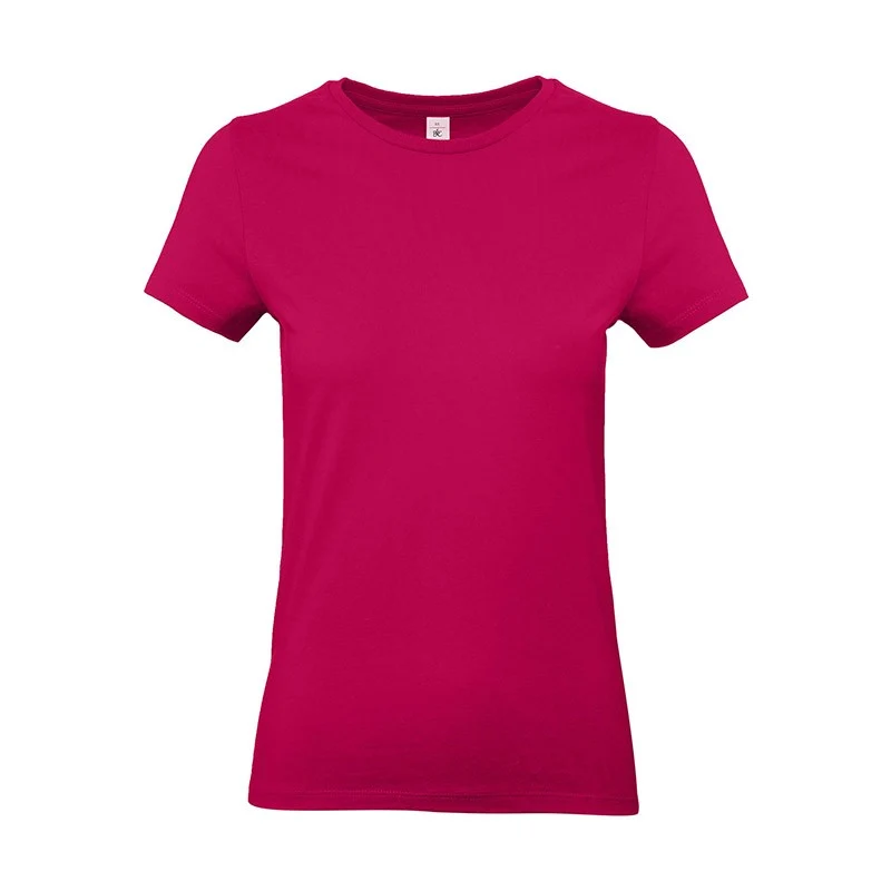 Tee-shirt de Travail Coton Femme Rose Fuchsia - TOPTEX