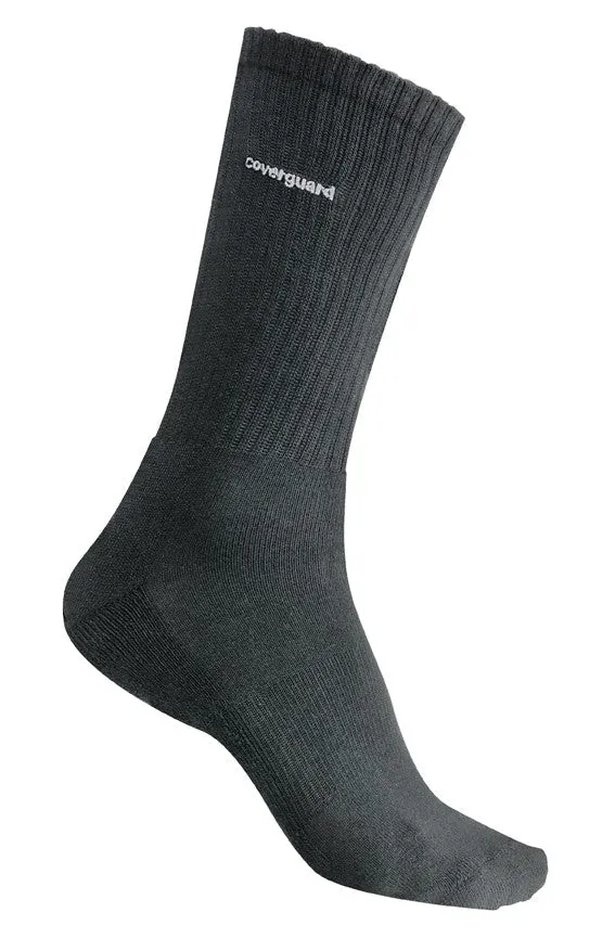 Chaussettes de Travail Hautes Bambou Noires - COVERGUARD