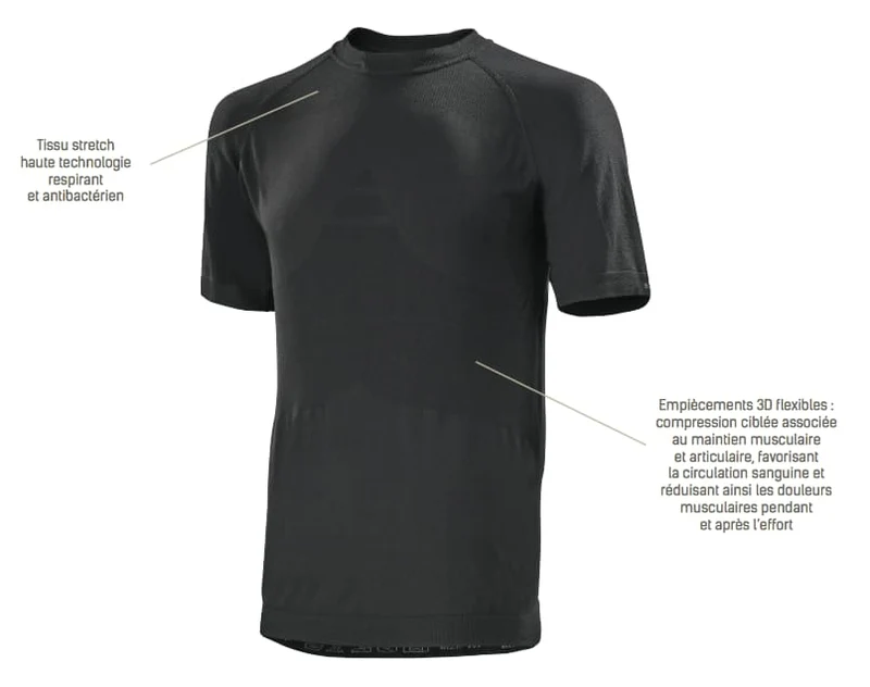 Tee-Shirt Manches Courtes Sans Coutures - ADOLPHE LAFONT