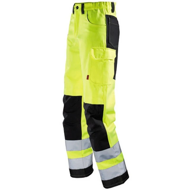 Pantalon de Travail Jaune Fluo Hivi/Noir - ADOLPHE LAFONT