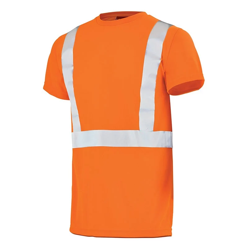 Tee-Shirt de Travail Orange Fluo Orange HIVI - ADOLPHE LAFONT