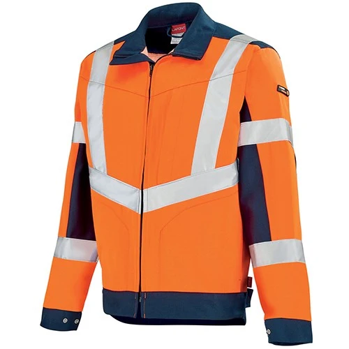 Blouson de Travail Haute Visibilité Marin/Orange Hivi - ADOLPHE LAFONT