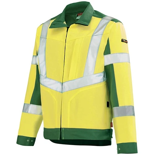 Blouson de Travail Haute Visibilité Jaune/Hivi Vert Foncé - ADOLPHE LAFONT