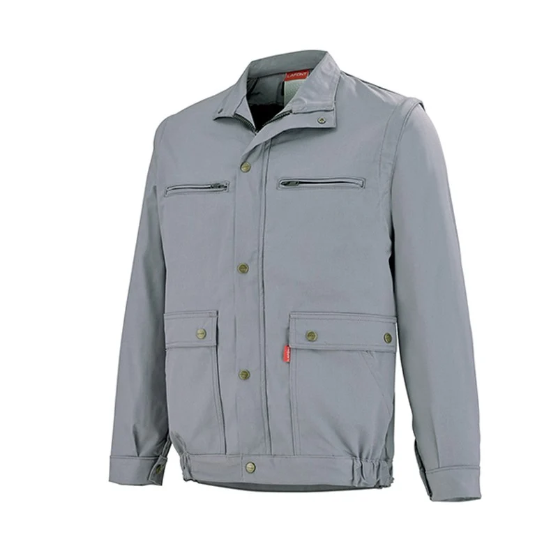 Blouson de Travail Homme Manches Amovibles Acier - ADOLPHE LAFONT