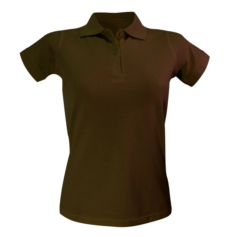 Polo de Travail Coton Femme Marron - TOPTEX