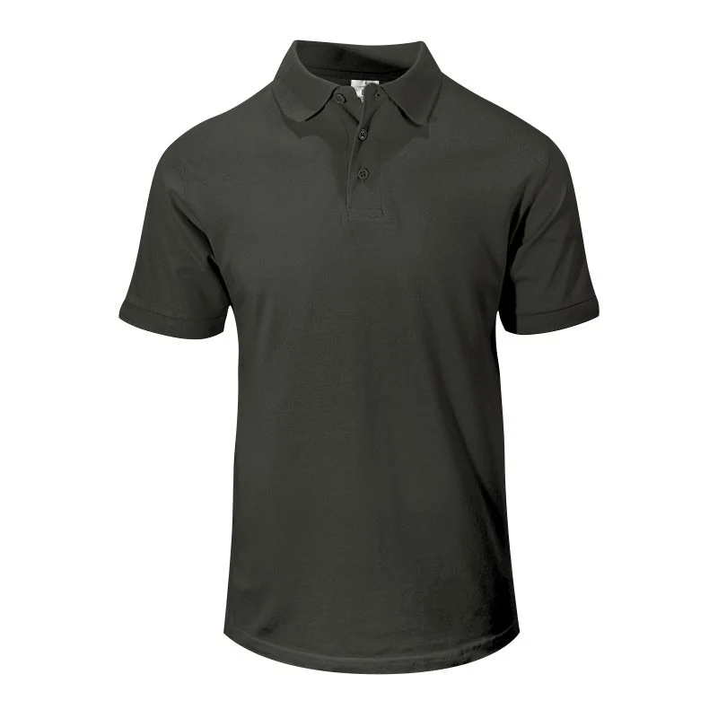 Polo de Travail Coton Homme Gris Foncé - TOPTEX